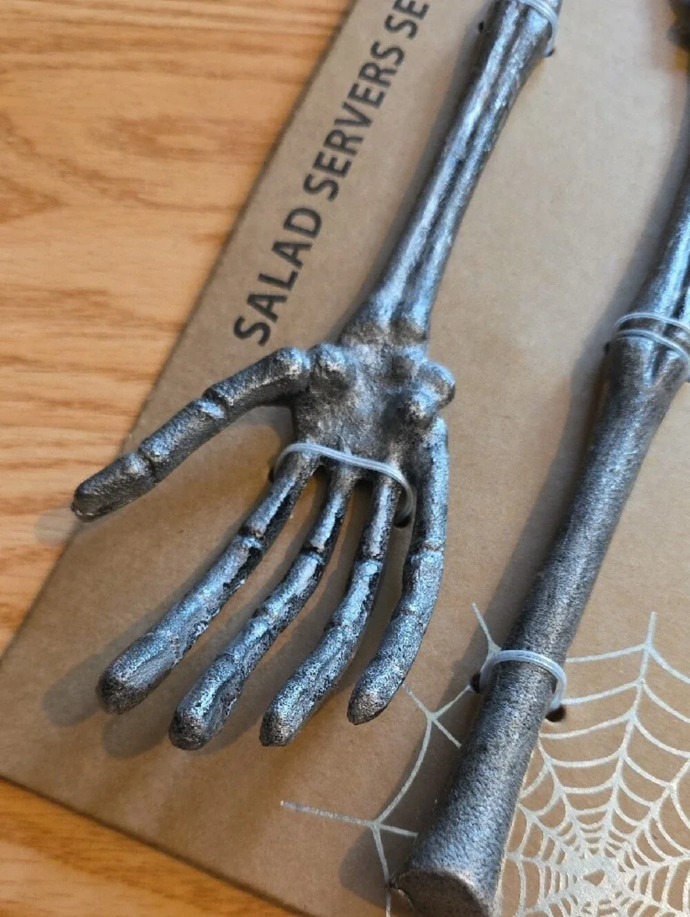 Skeleton Hand Salad Servers